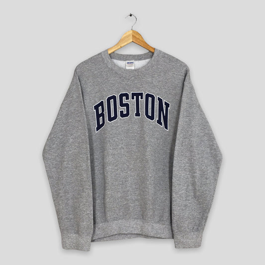 Boston State Gray Sweatshirt Medium