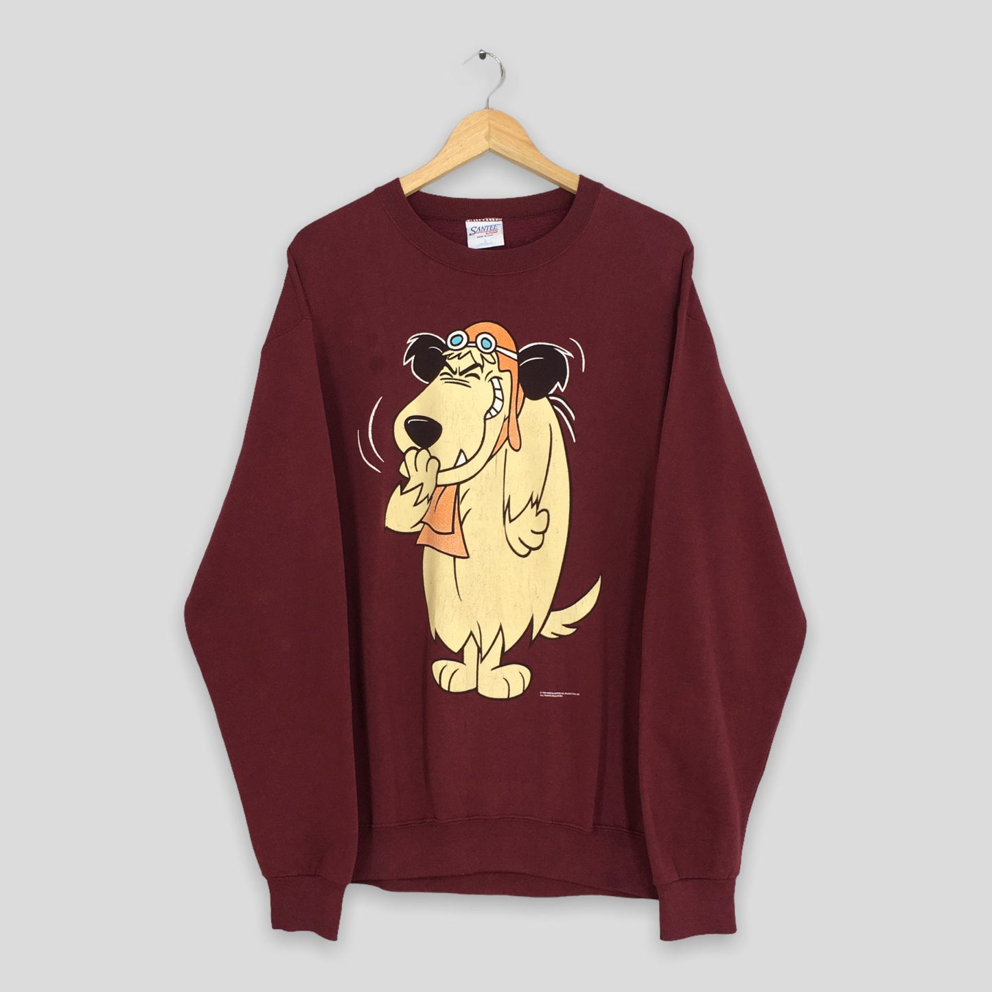 Dastardly & Muttley Dog Cartoon Red Sweatshirt Large