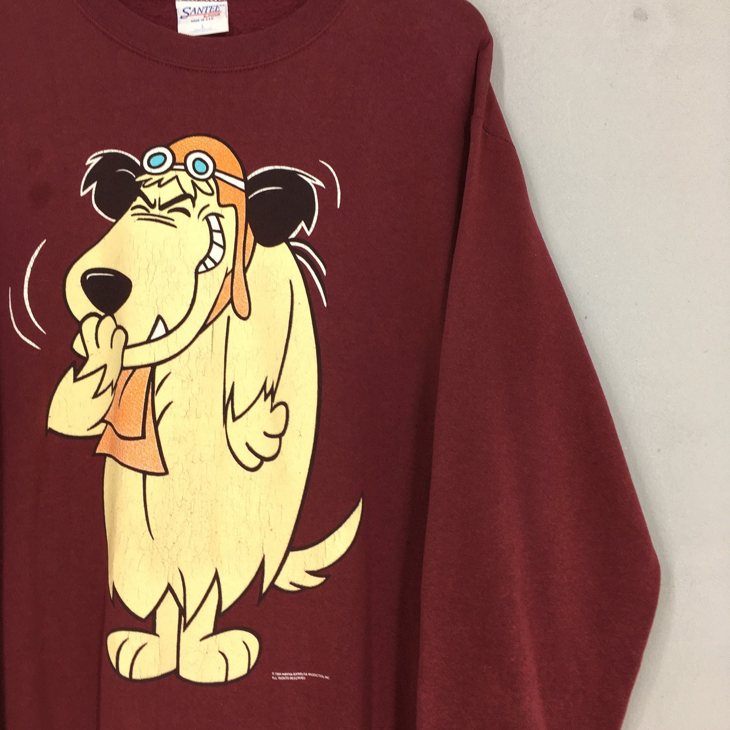 Dastardly & Muttley Dog Cartoon Red Sweatshirt Large