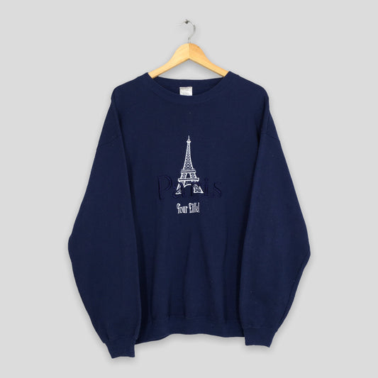 Paris France Eiffel Tower Sweatshirts XLarge
