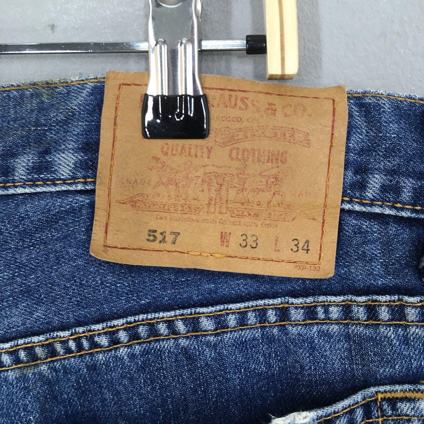 Levi's 517 Faded Blue Bootcut Jeans Size 31x34