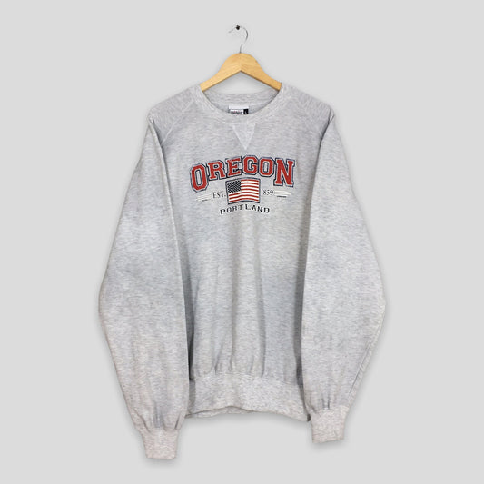 Oregon Portland United States Gray Sweatshirt Large