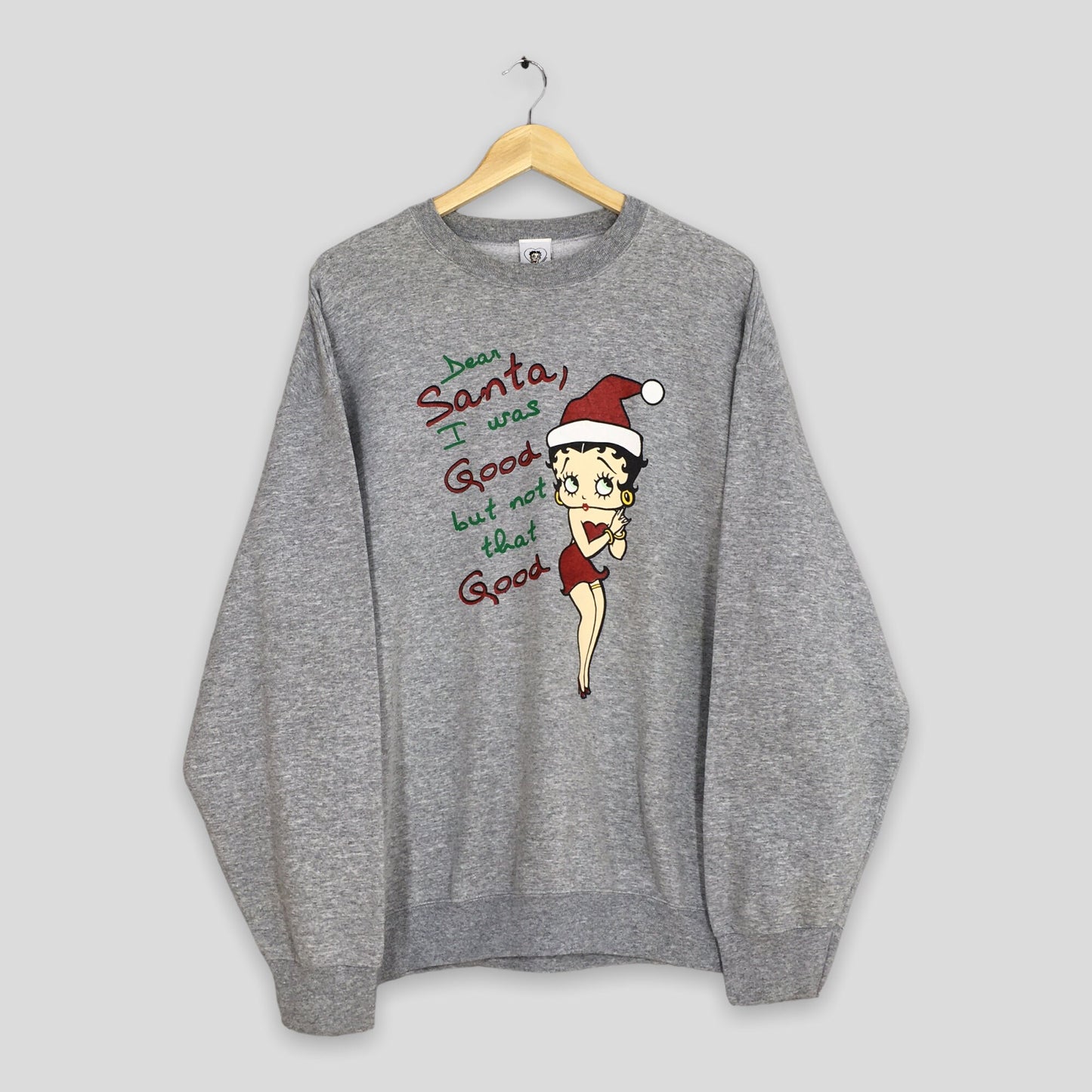 Betty Boop Christmas Cartoon Sweatshirt XLarge