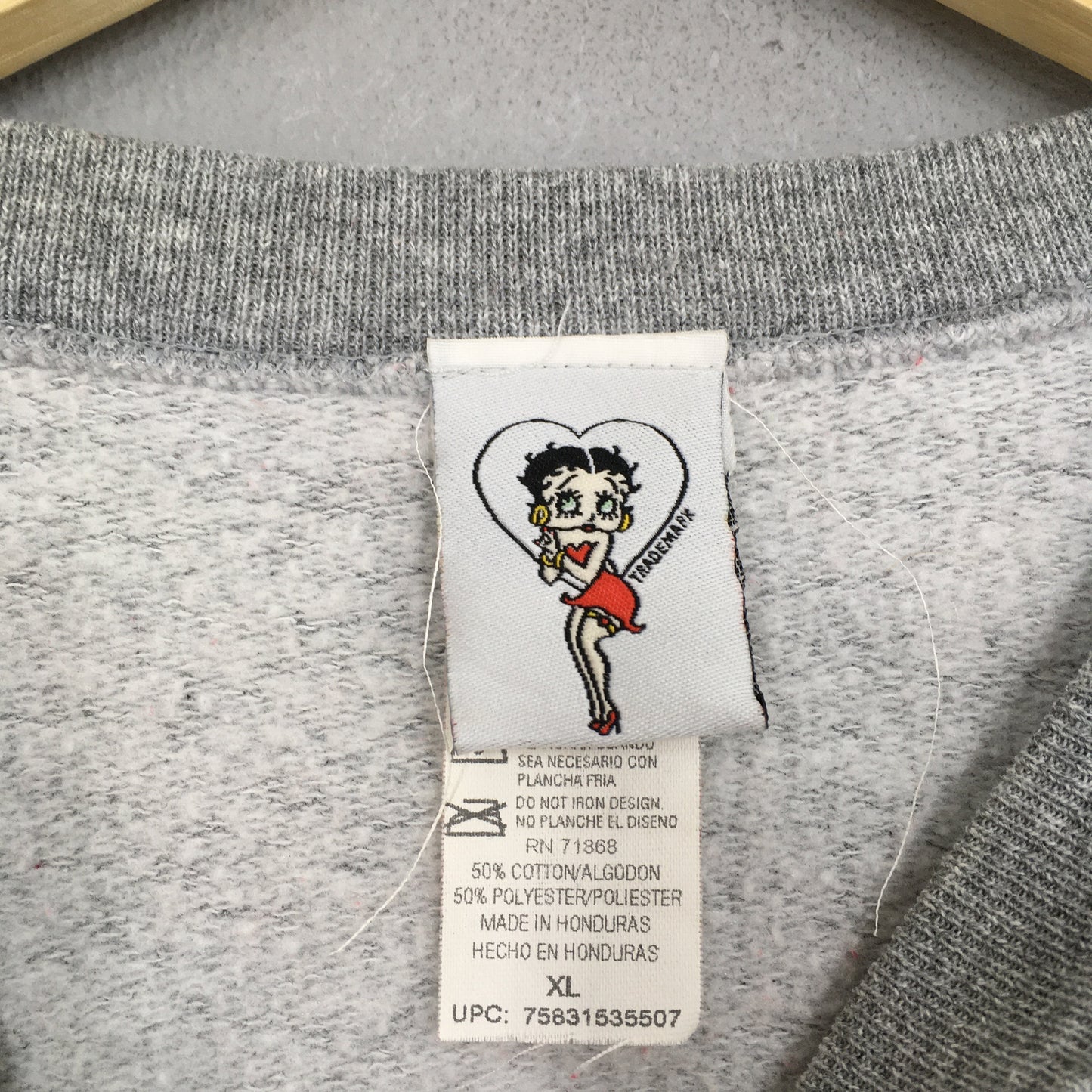 Betty Boop Christmas Cartoon Sweatshirt XLarge