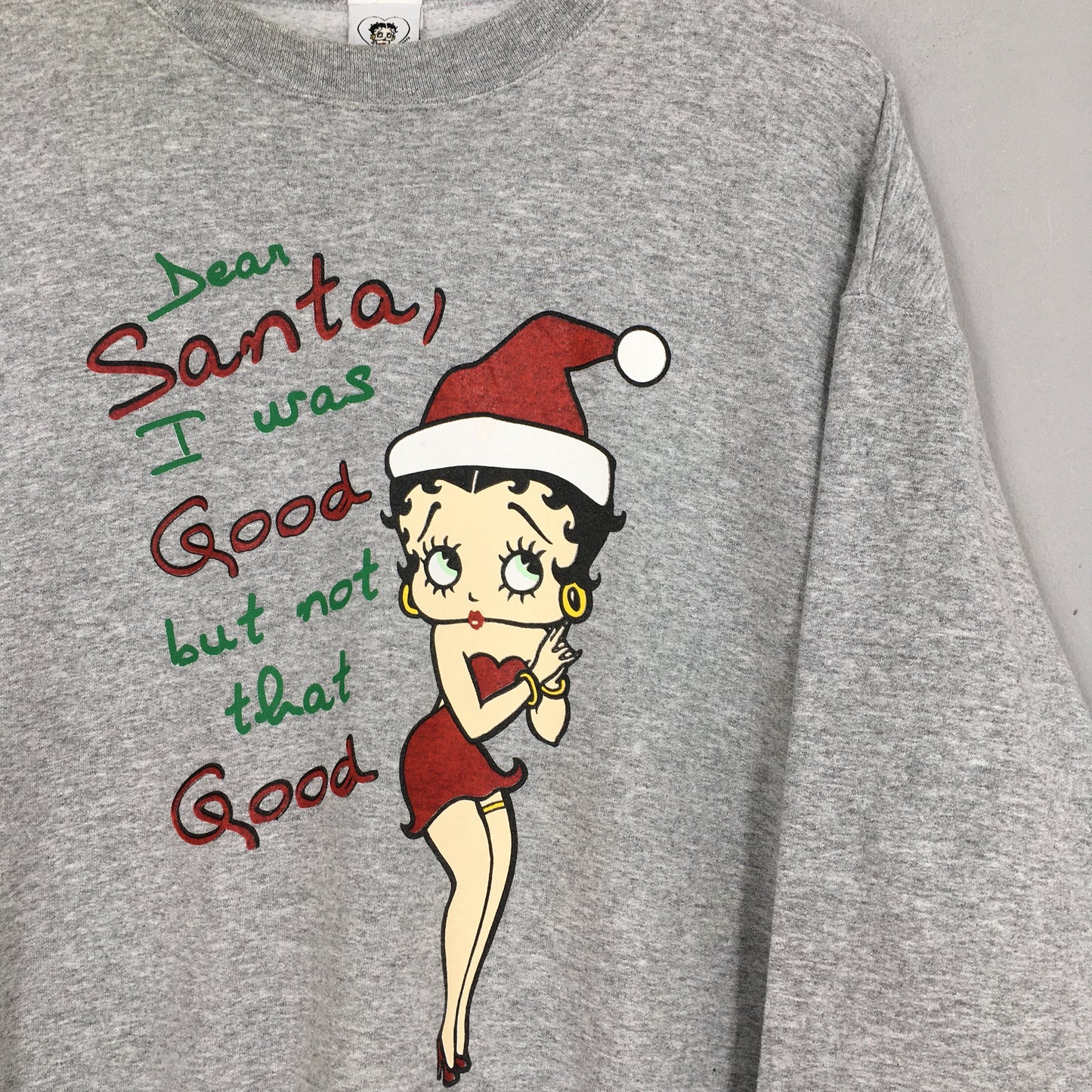 Betty Boop Christmas Cartoon Sweatshirt XLarge