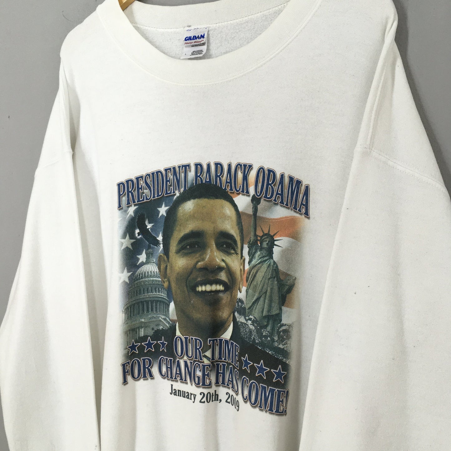 Barrack Obama Usa President Sweatshirt Large