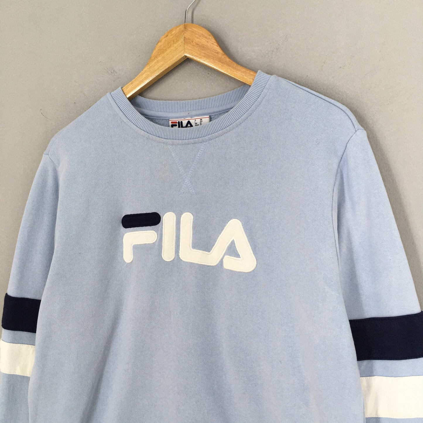 Fila Italia Light Blue Sweatshirt Medium