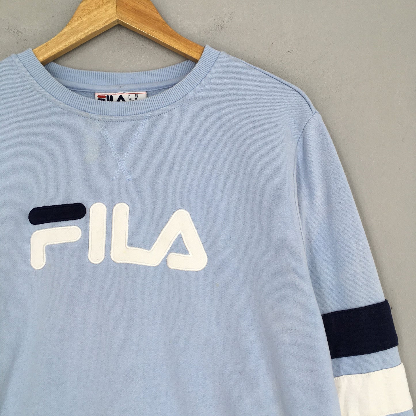 Fila Italia Light Blue Sweatshirt Medium