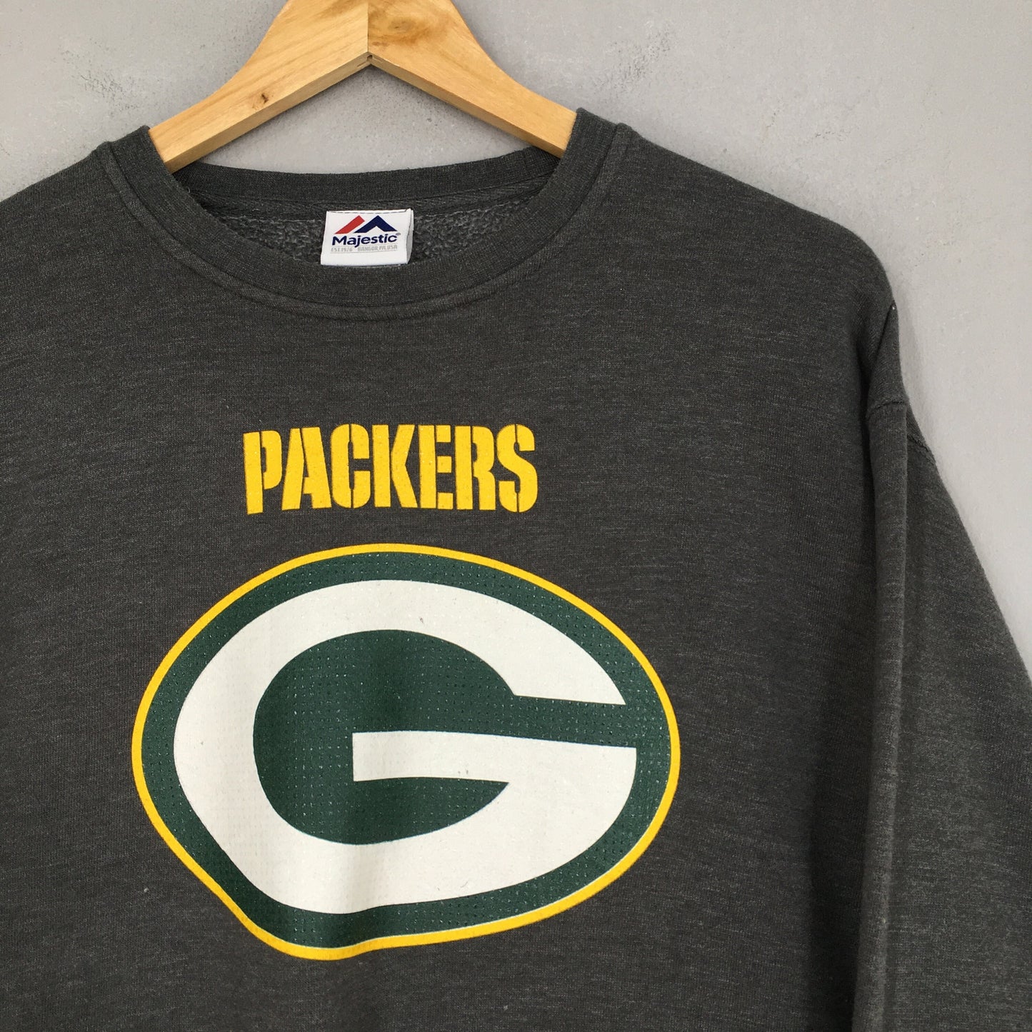 Green Bay NFL Packers Gray Sweater XLarge