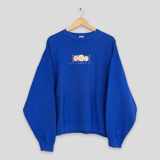 Outer Banks North Carolina Blue Sweater XLarge