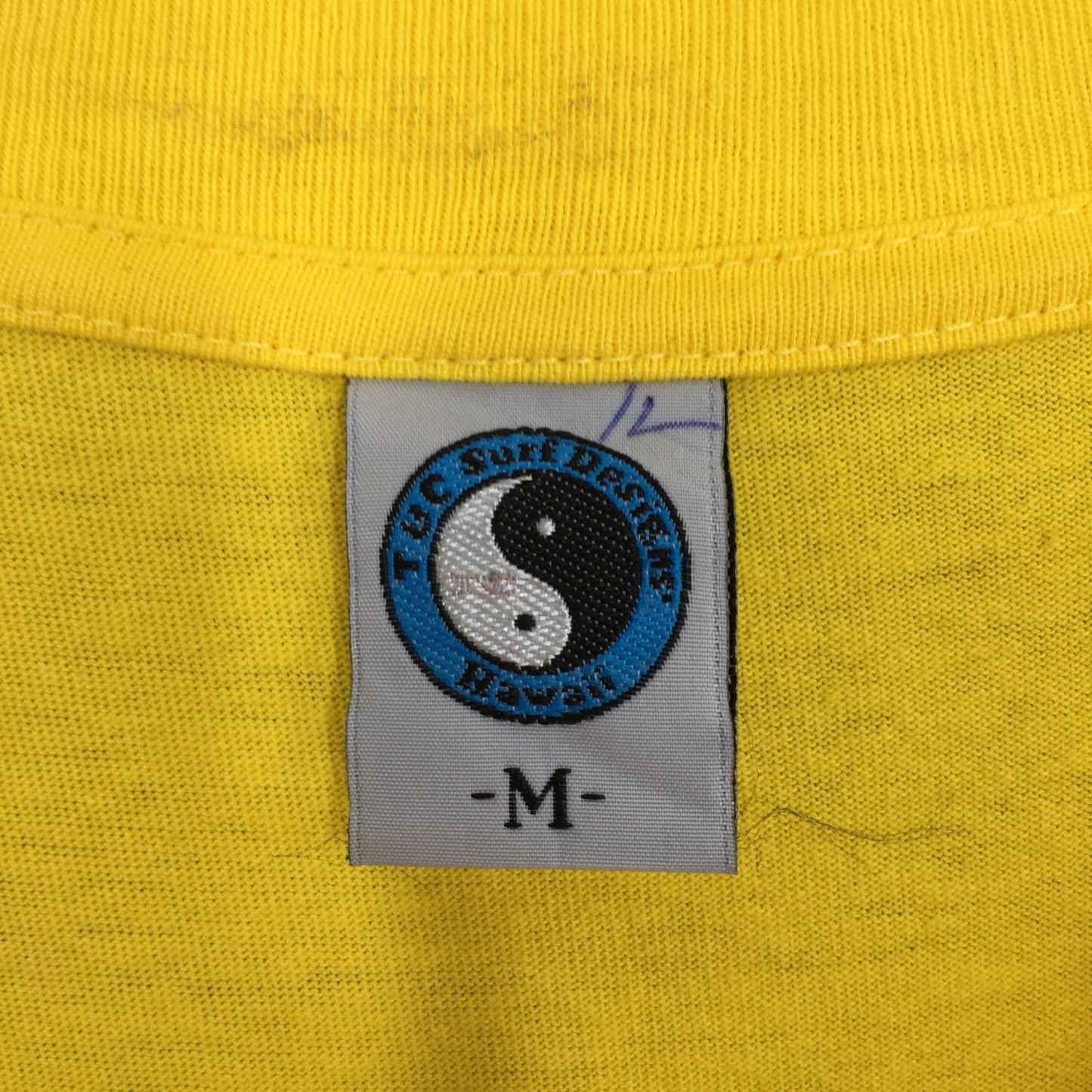 T&C Surf Designs Yin Yang Surfing Yellow T shirt Medium