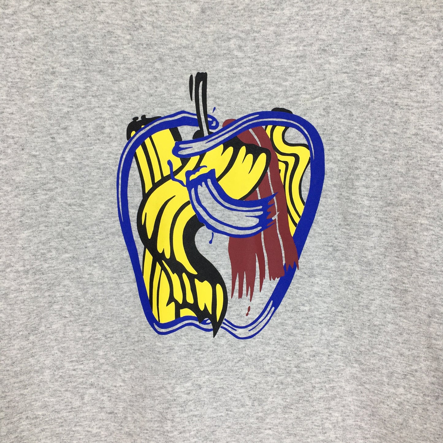 Roy Lichtenstein Brushstrokes Apple 1983 Artwork T Shirt Medium