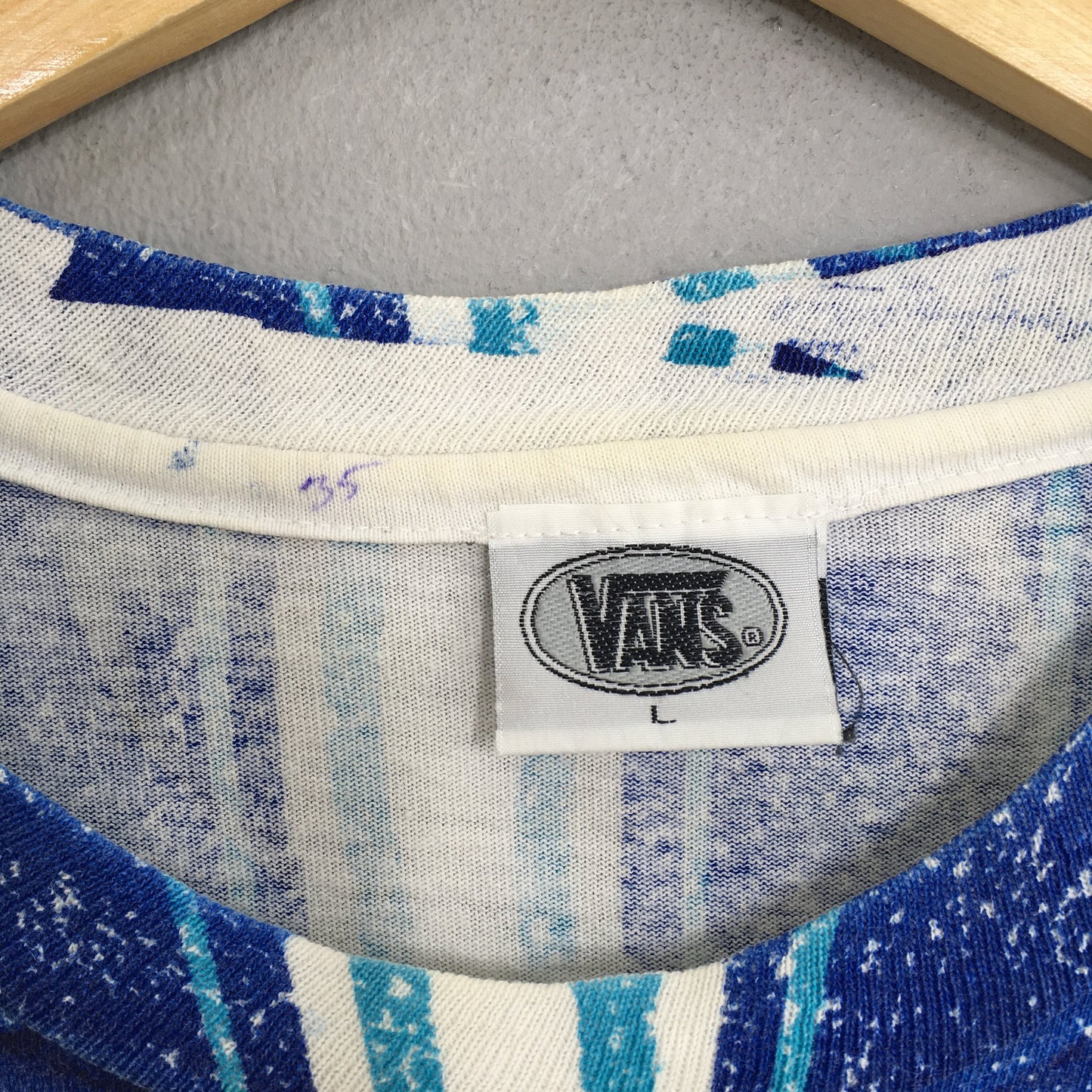 Vans Usa Stripes T shirt Large