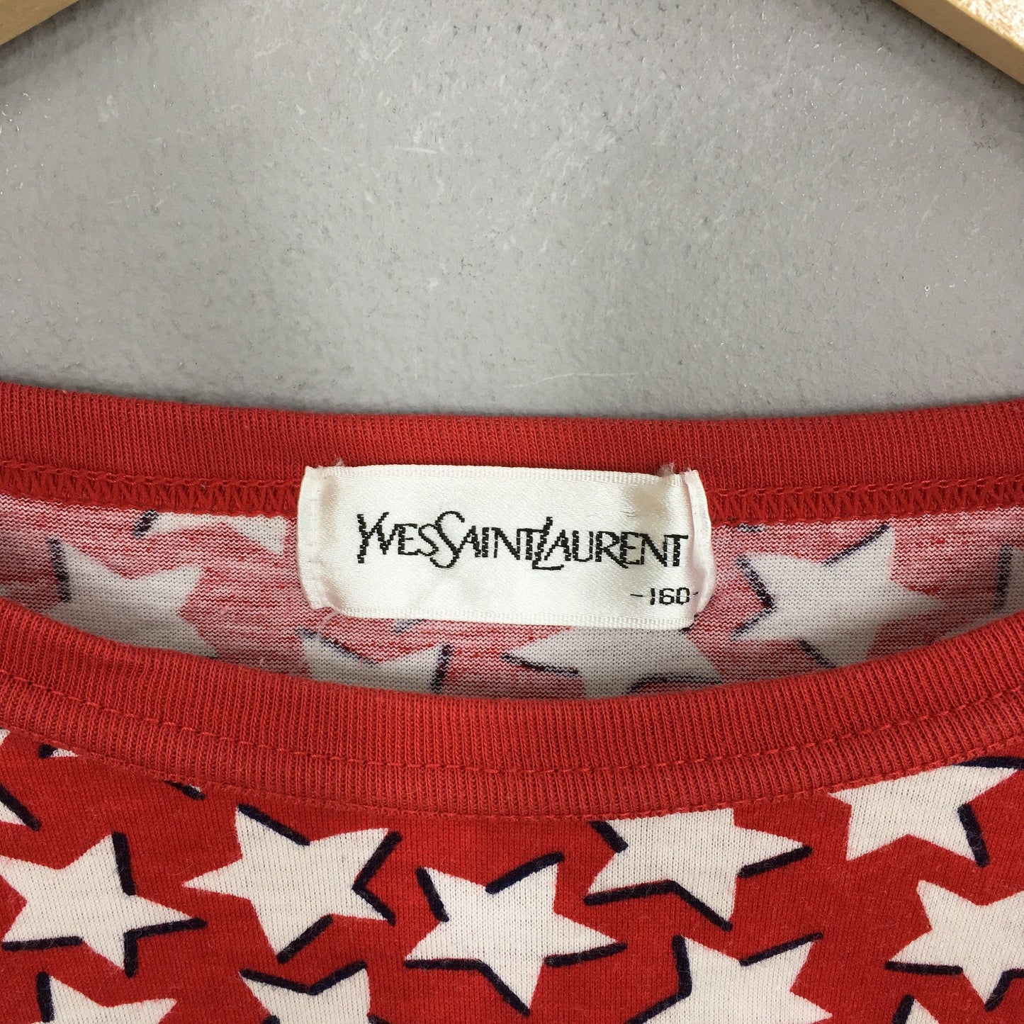 YSL Yves Saint Laurent Stars All Over Prints T shirt Medium