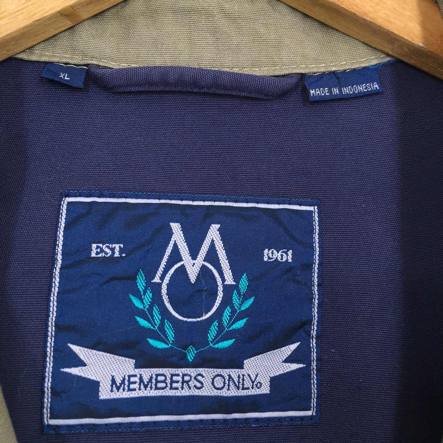 Members Only Harrington Blue Jacket XLarge