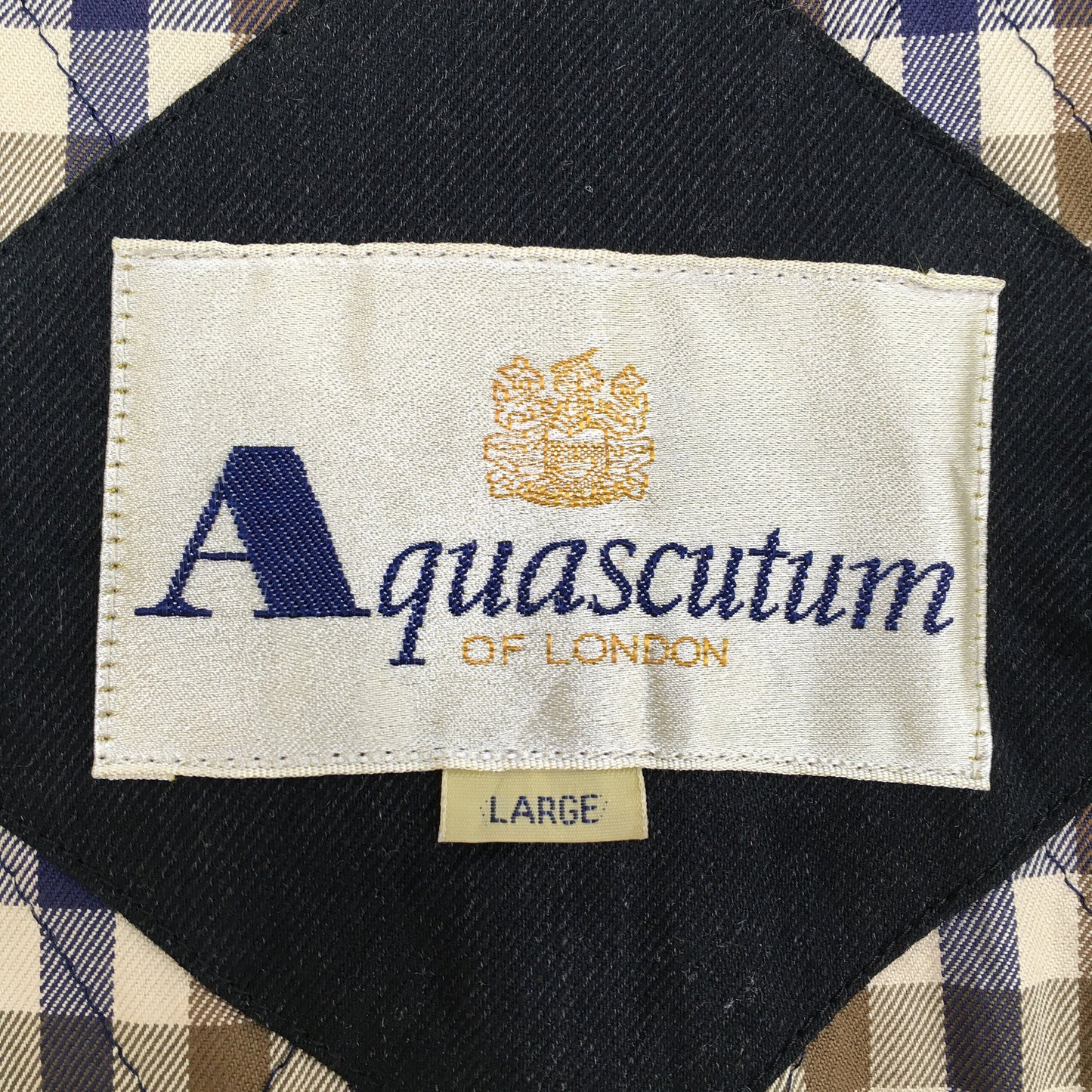 Aquascutum London Harrington Black Jacket Large