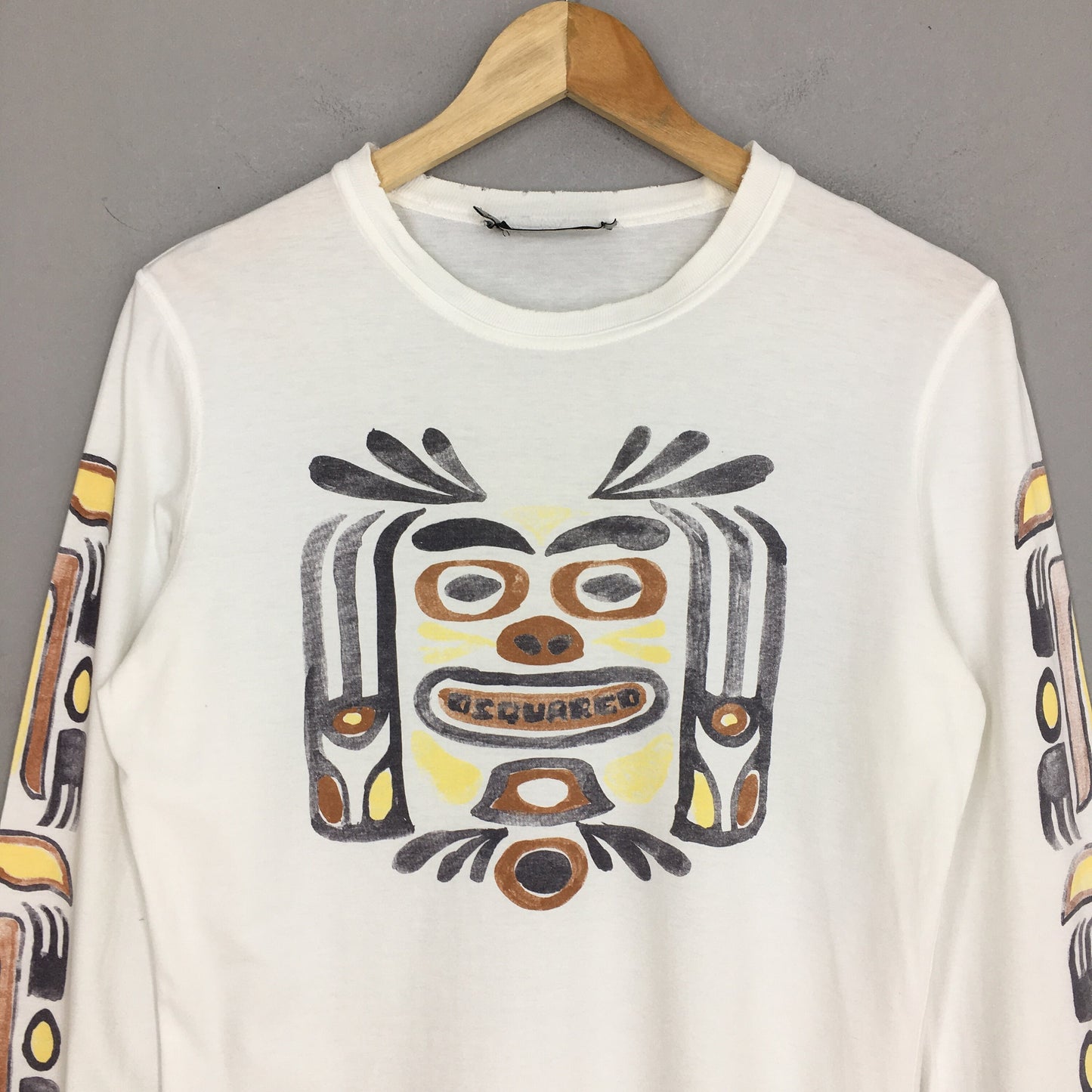 Dsquared2 Totemic Object Mika Art Longsleeve T shirt Small