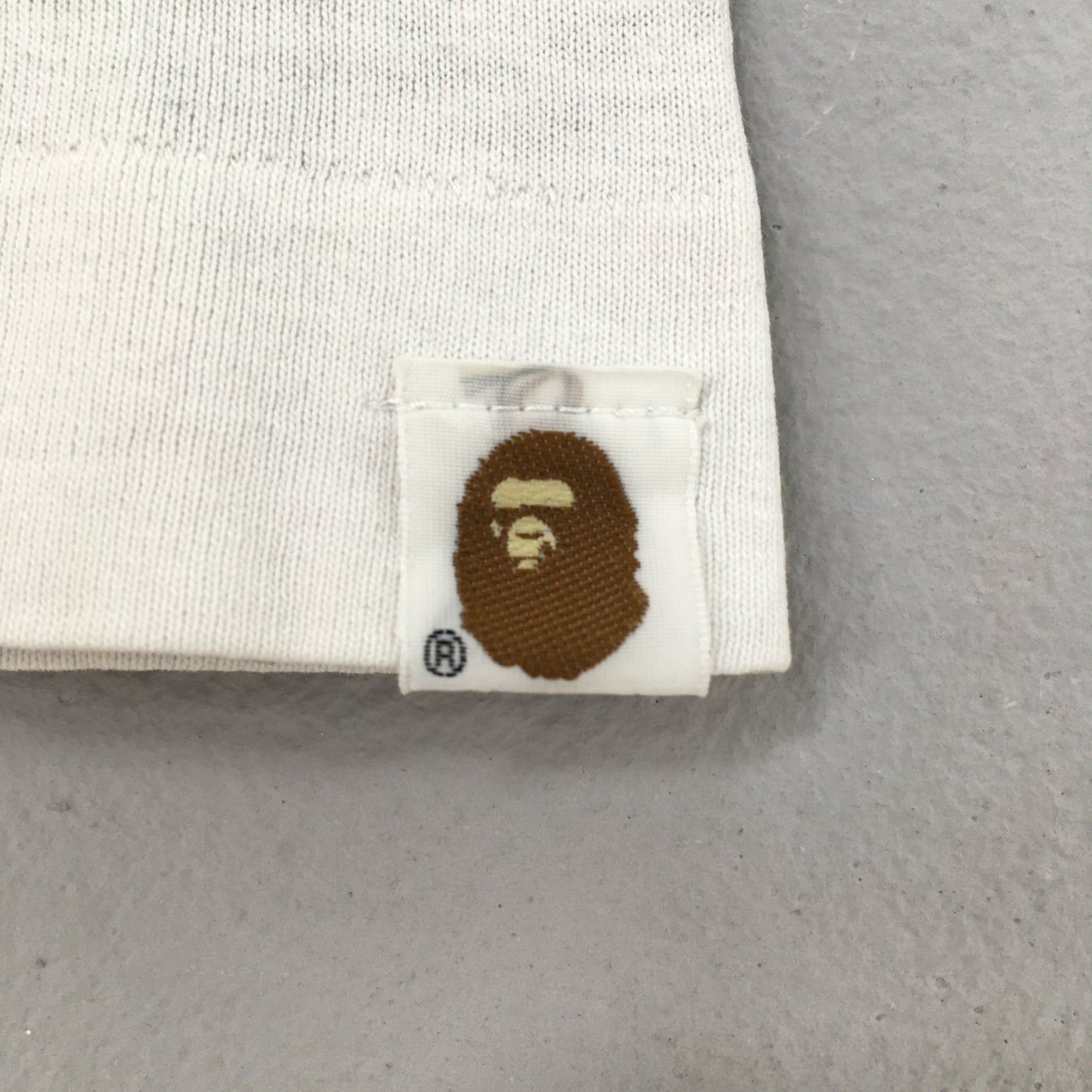 A Bathing Ape Bape Japan White T shirt Large