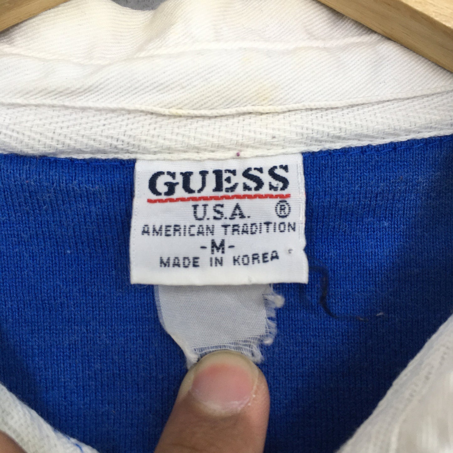 Guess Jeans Usa Stripes Polo Shirt Medium