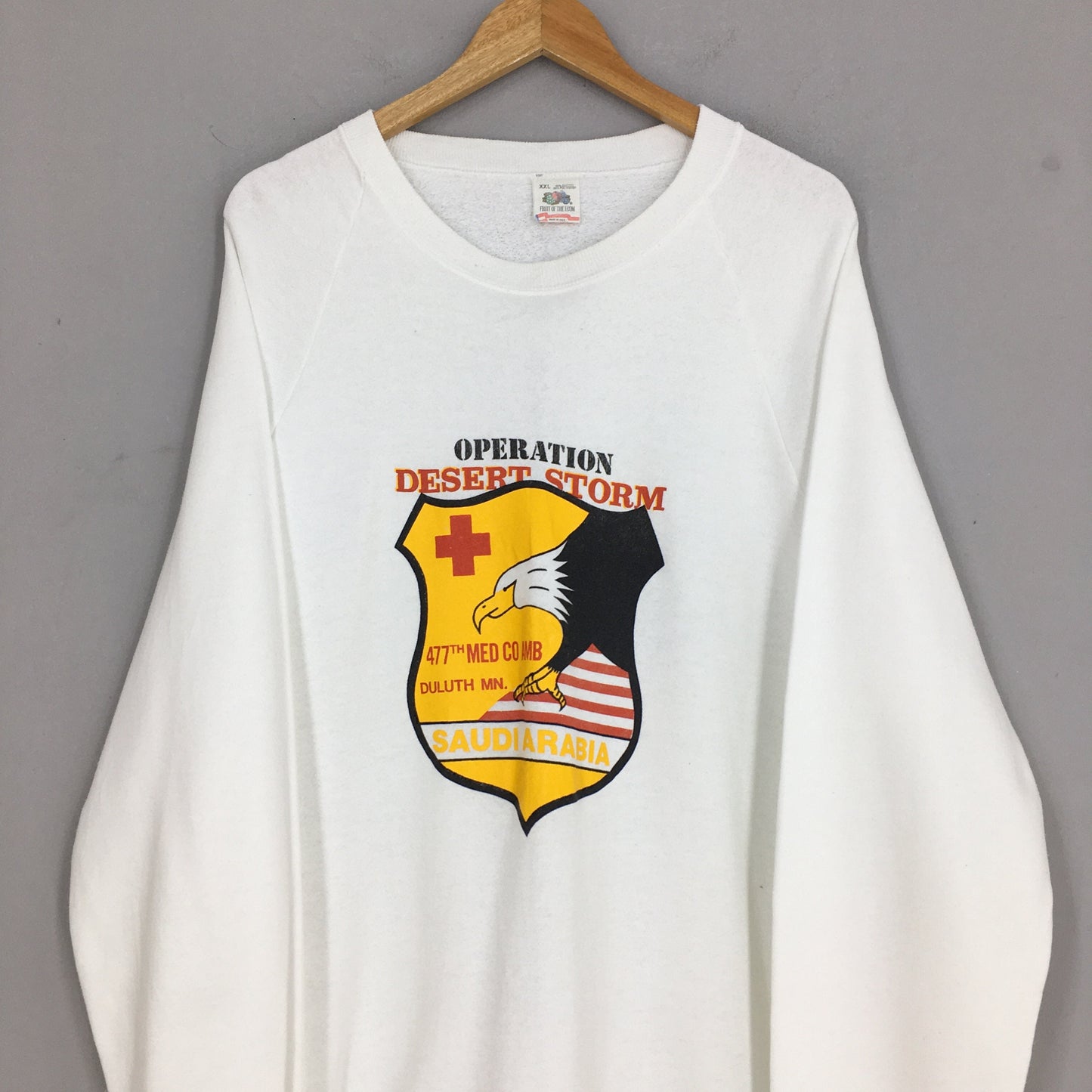 Desert Storm White Sweatshirt XXLarge