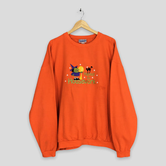 Haunted By Housework Halloween Sweatshirt XXLarge