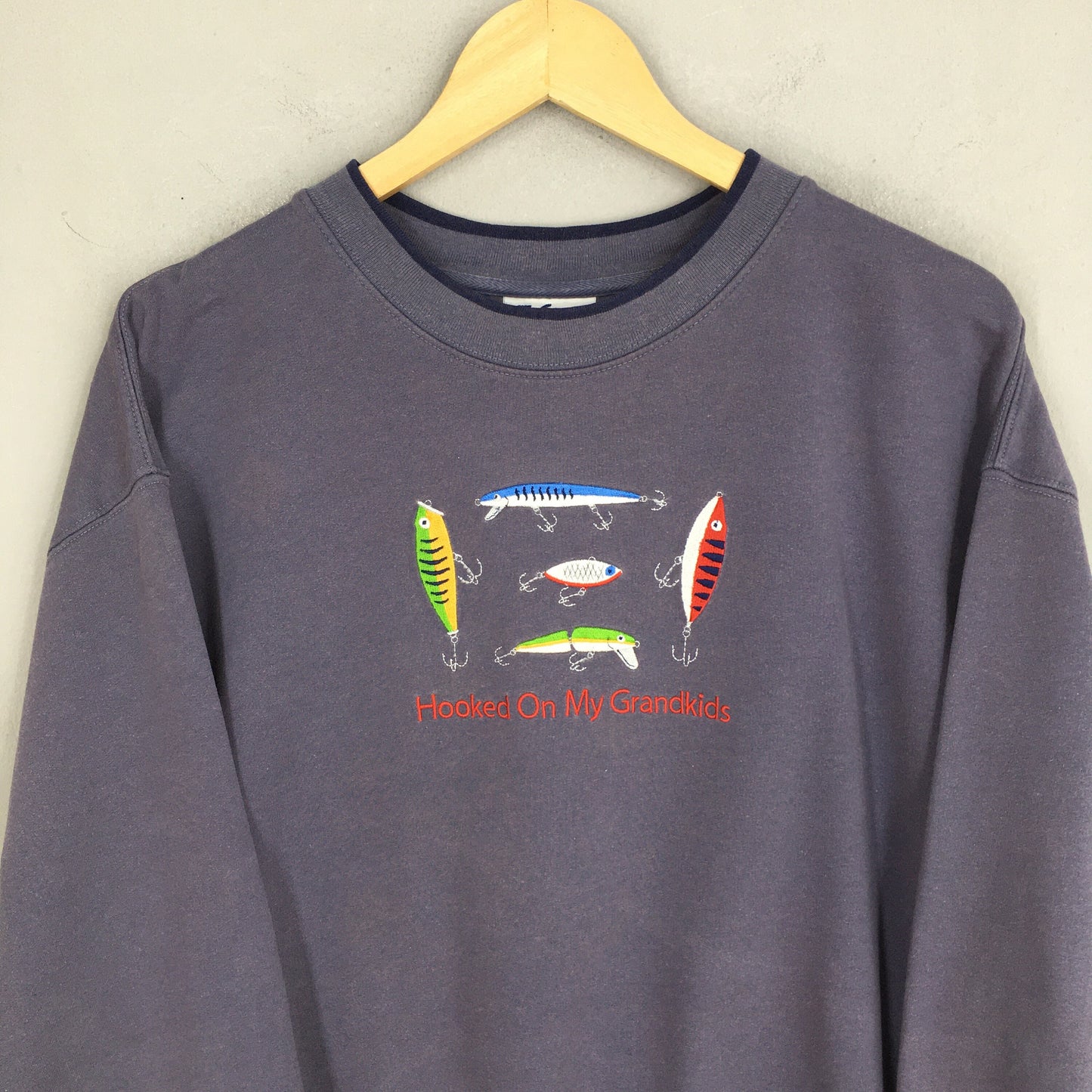 Hooky Fishsing Equipment Sweatshirt Large