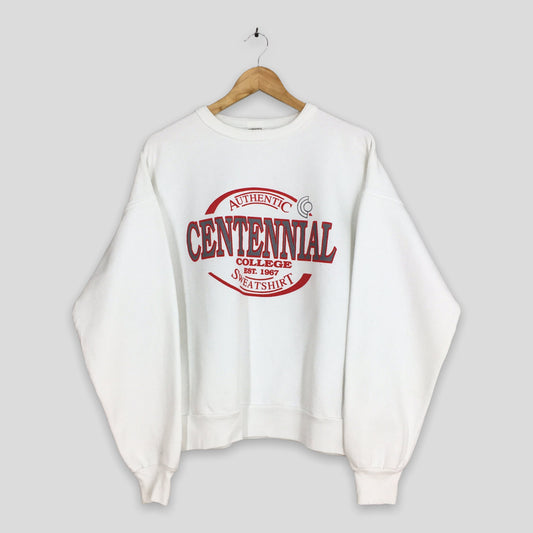 Centennial College Toronto White Sweatshirts Large