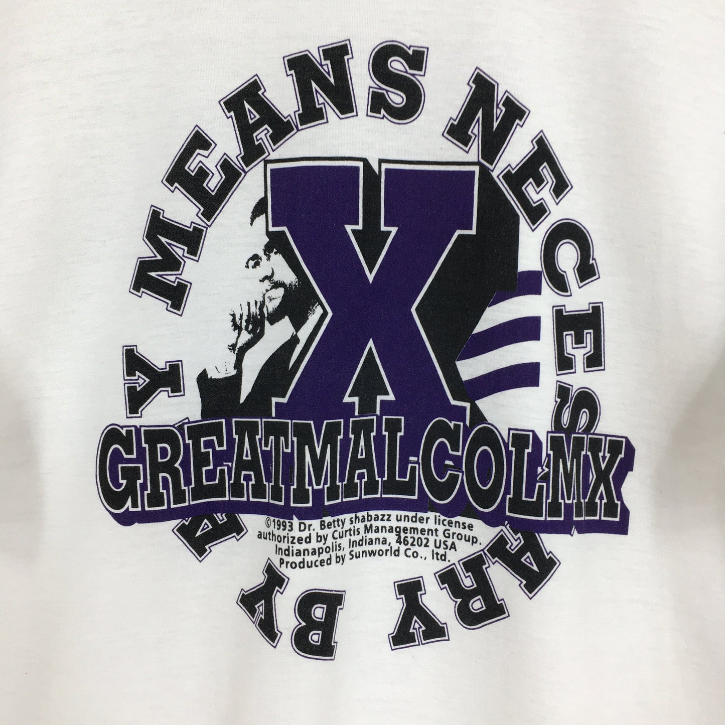 Malcolm X Black Community T shirt Medium