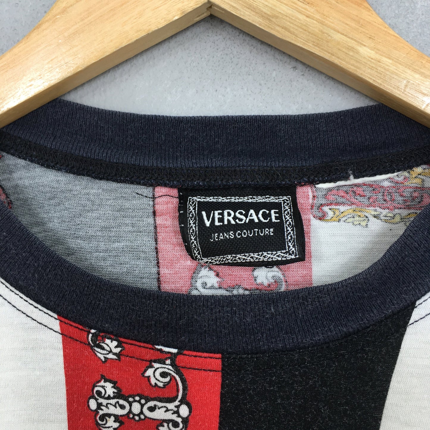 Versace Medusa Royalty Striped Tshirt Medium