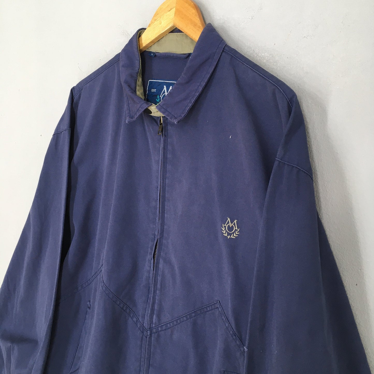 Members Only Harrington Blue Jacket XLarge