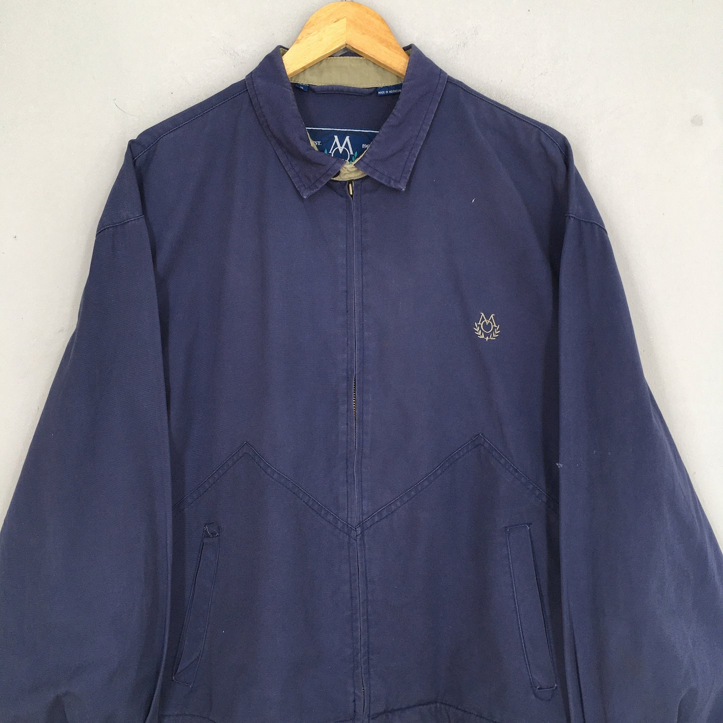 Members Only Harrington Blue Jacket XLarge