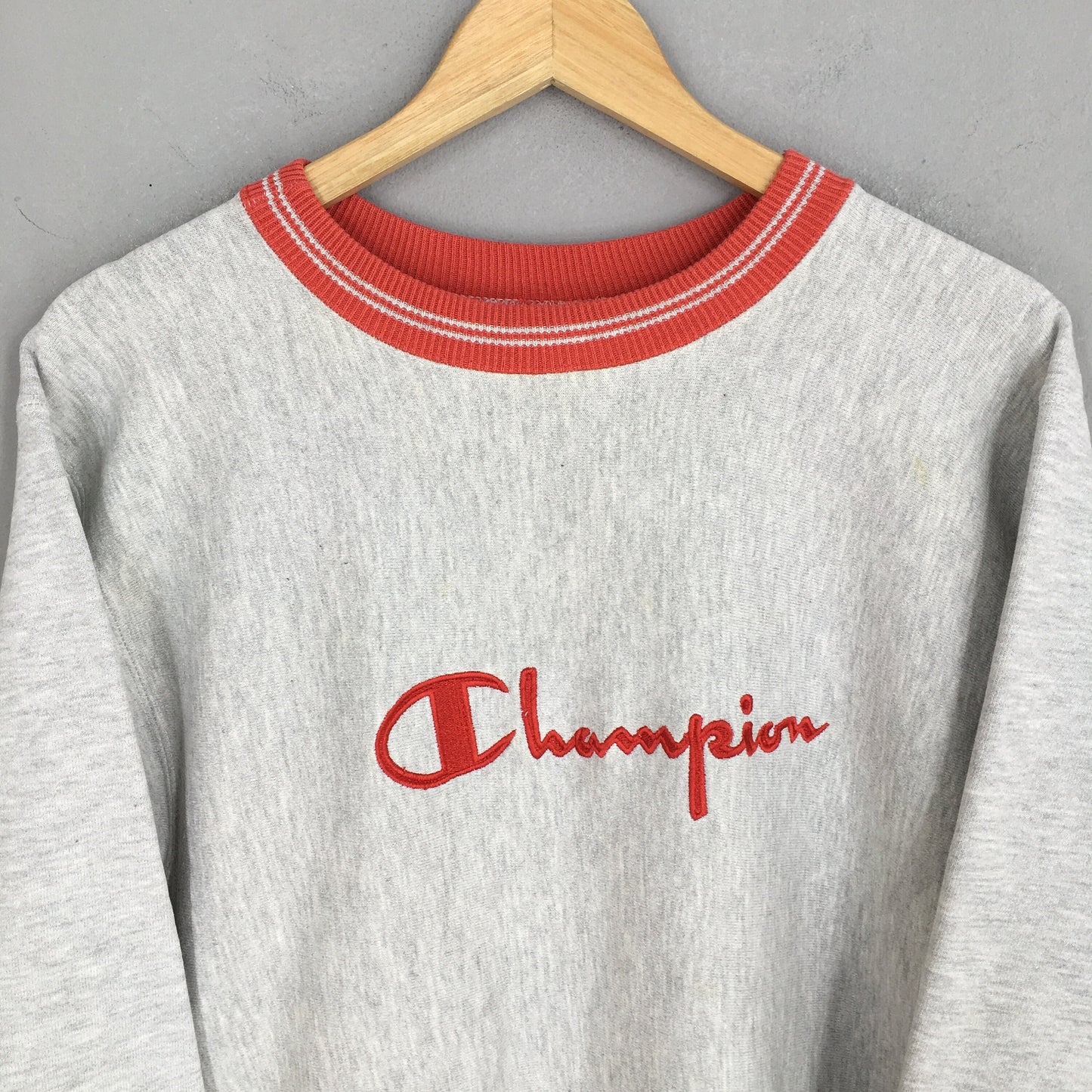 Champion Reverse Weave Gray Sweatshirt Large