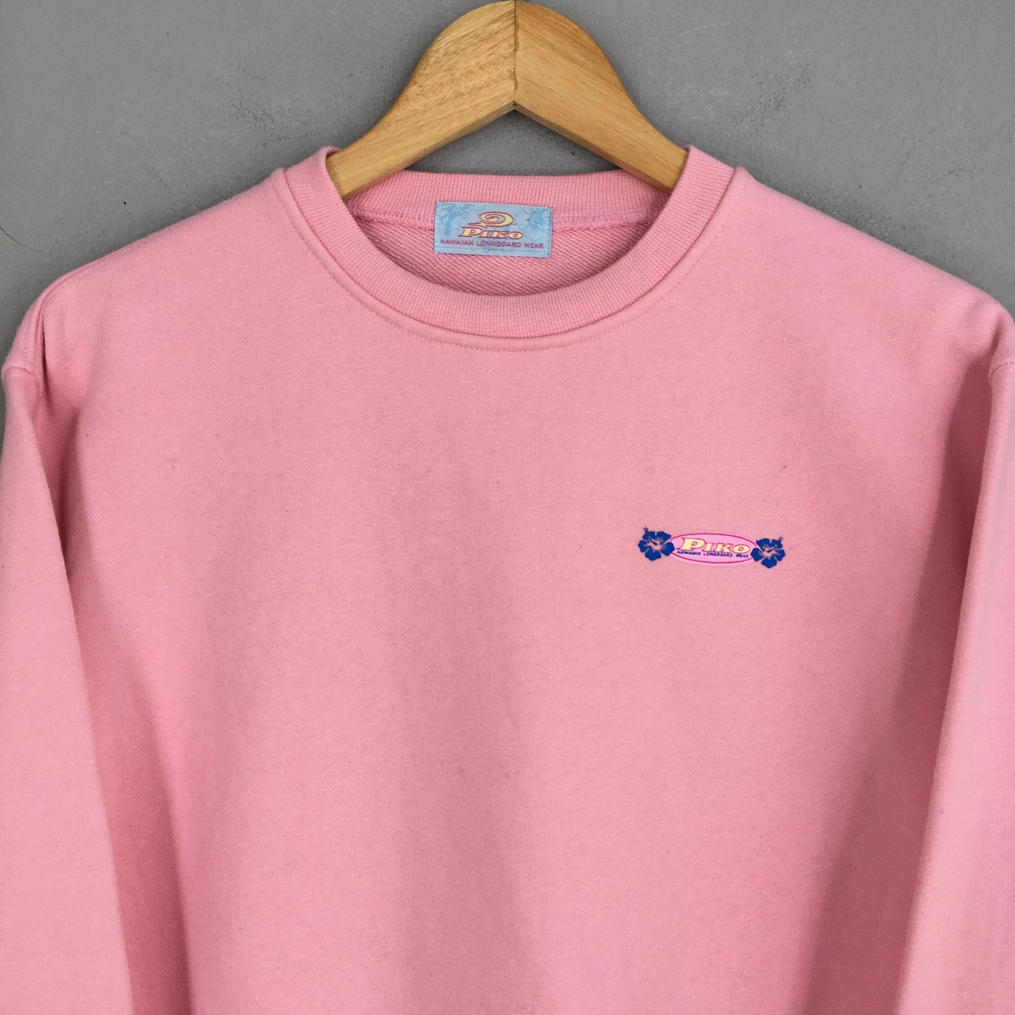 Piko Longboard Surfing Pink Sweatshirt Medium