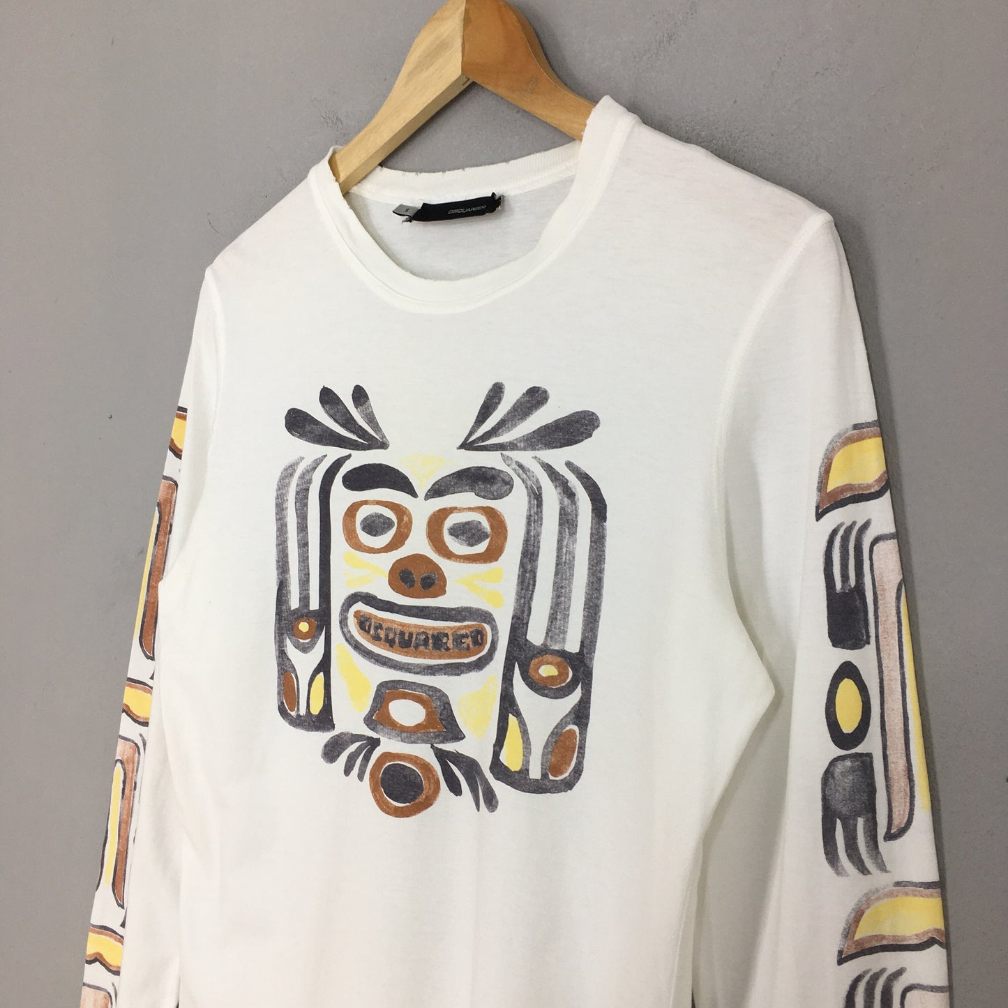 Dsquared2 Totemic Object Mika Art Longsleeve T shirt Small