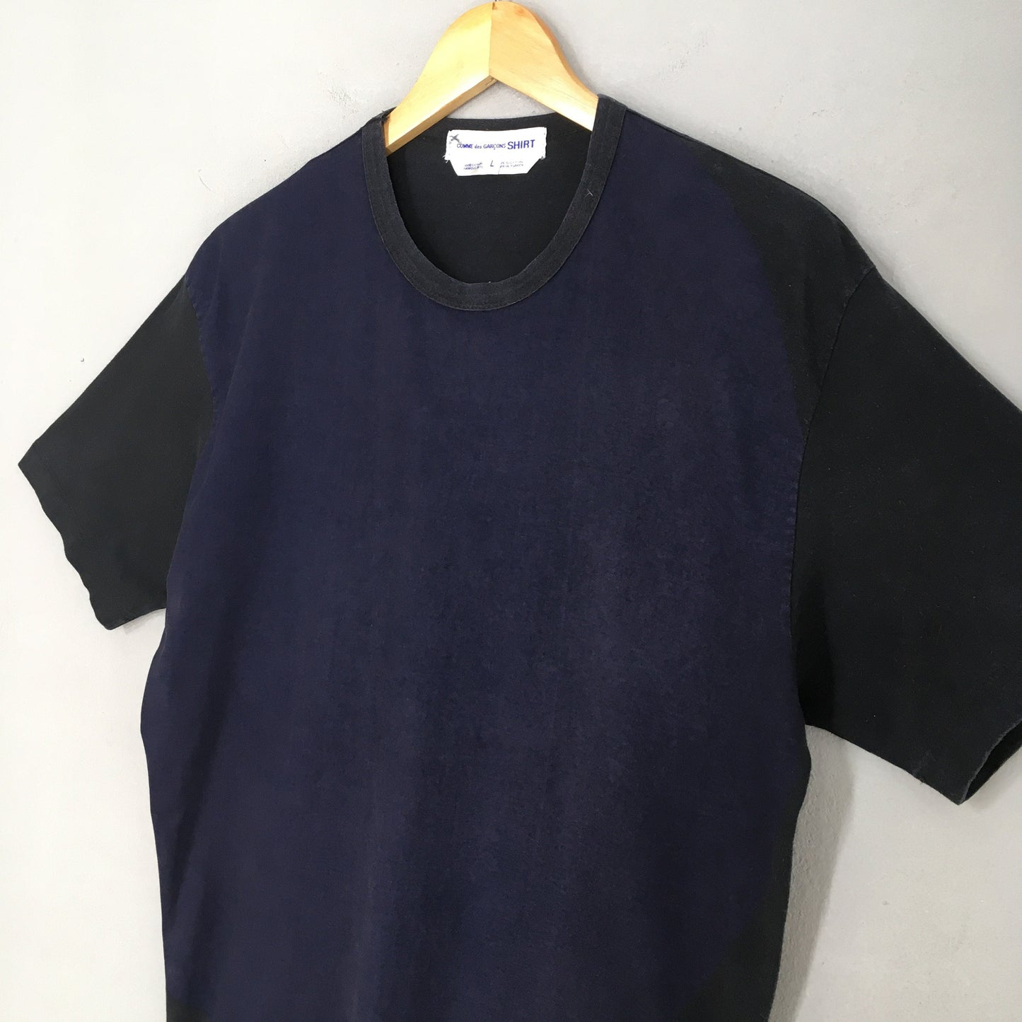 Comme Des Garcons Abstratct Blue Tshirt Large