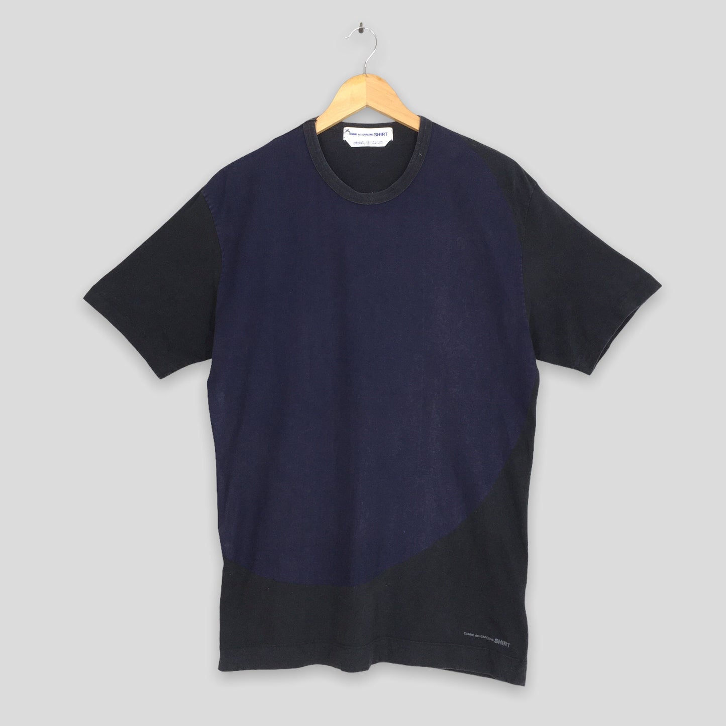 Comme Des Garcons Abstratct Blue Tshirt Large