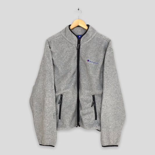 Champion Fleece Zipper Sweatshirt Large