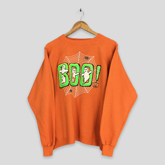 Happy Halloween Scary Ghost Boo Sweatshirt XLarge