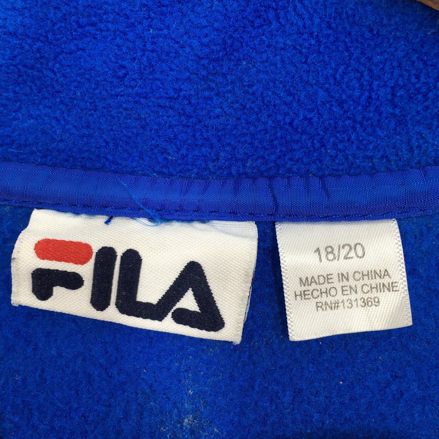 Fila Fleece Blue Sweatshirt Medium