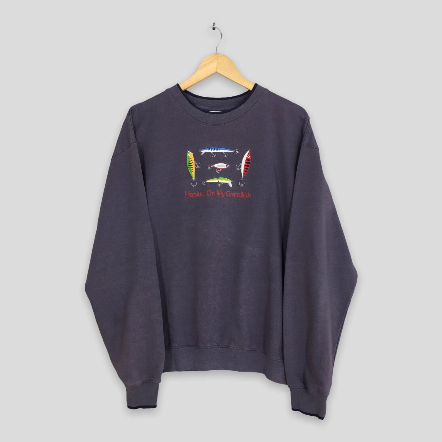 Hooky Fishsing Equipment Sweatshirt Large