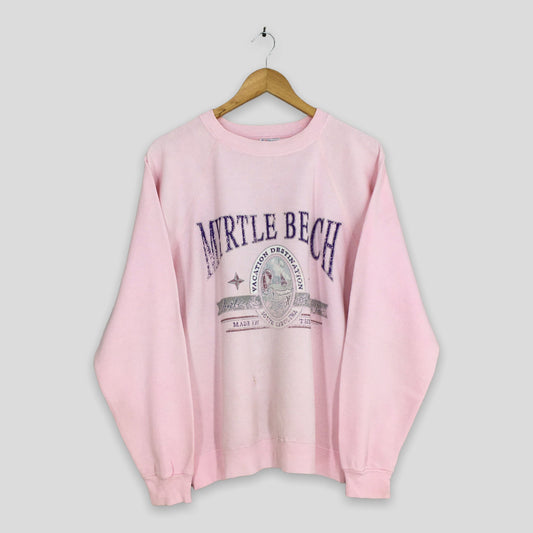 Myrtle Beach Pink Sweatshirts Large