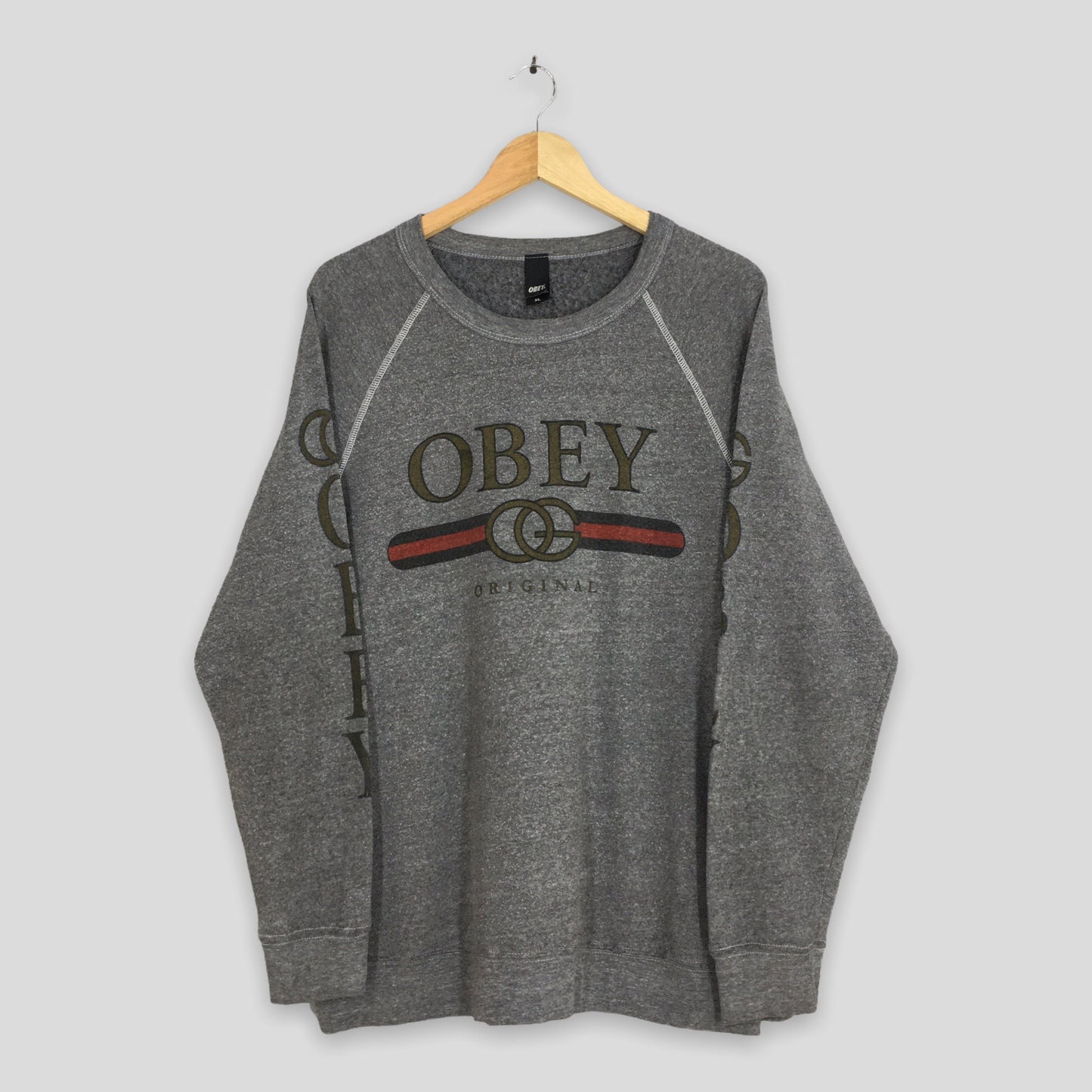 Obey Worldwide Box Logo Sweatshirt XLarge