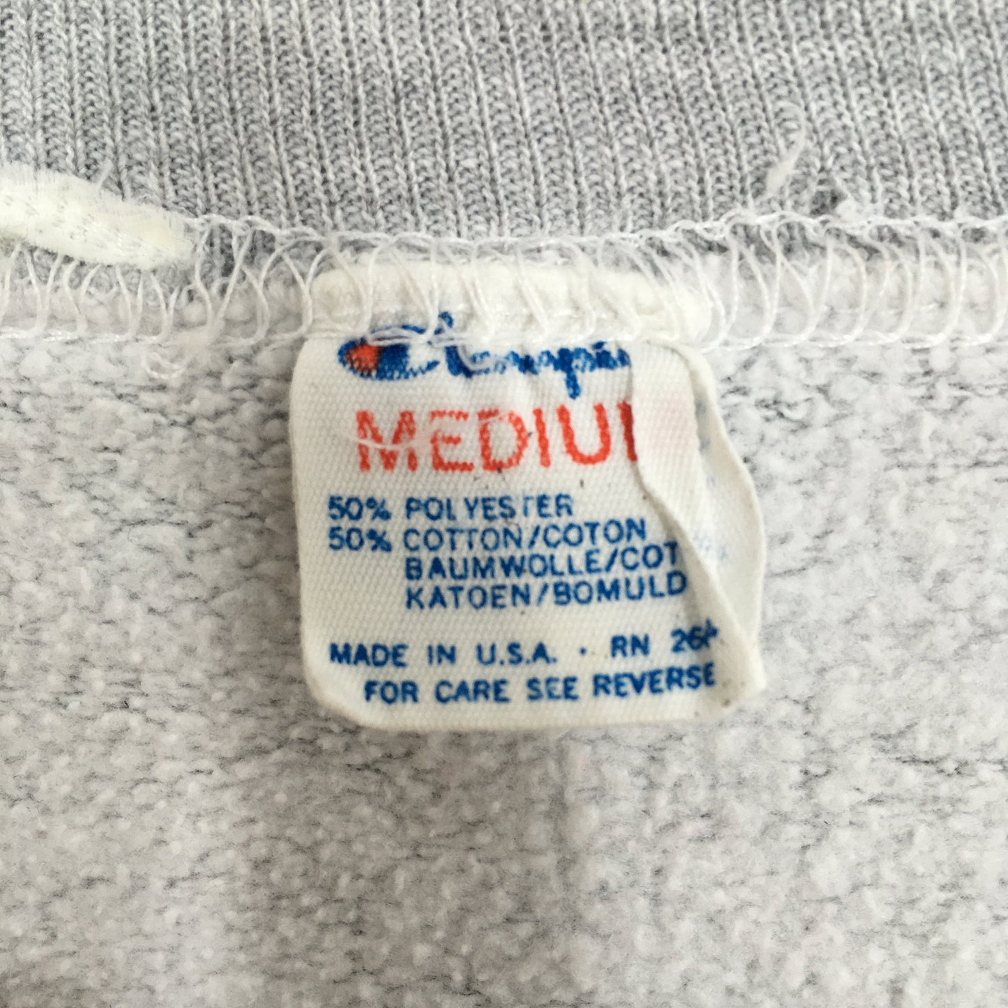 Champion Usa Gray Sweatshirt Medium