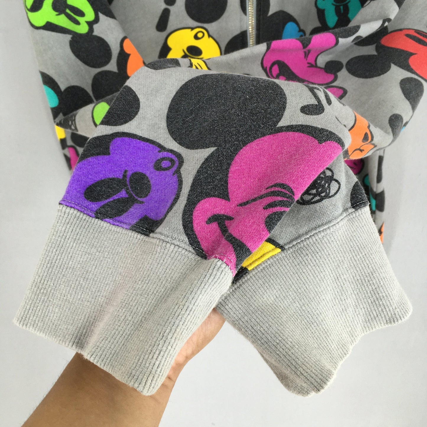 Mickey Mouse And Friends Overprint Sweatshirt Large