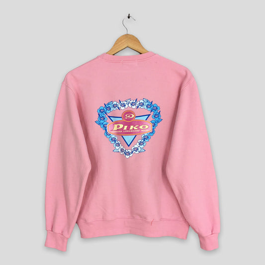 Piko Longboard Surfing Pink Sweatshirt Medium