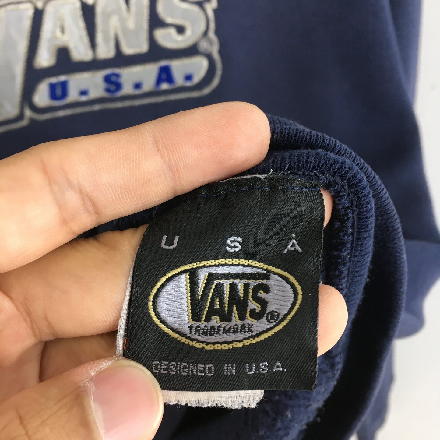 Vans Usa Blue Sweatshirt Medium