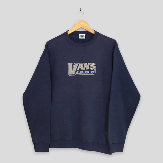 Vans Usa Blue Sweatshirt Medium