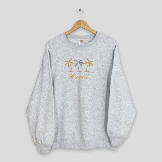 Palm Tree Beach Lahaina Maui Surfer Sweatshirt Medium