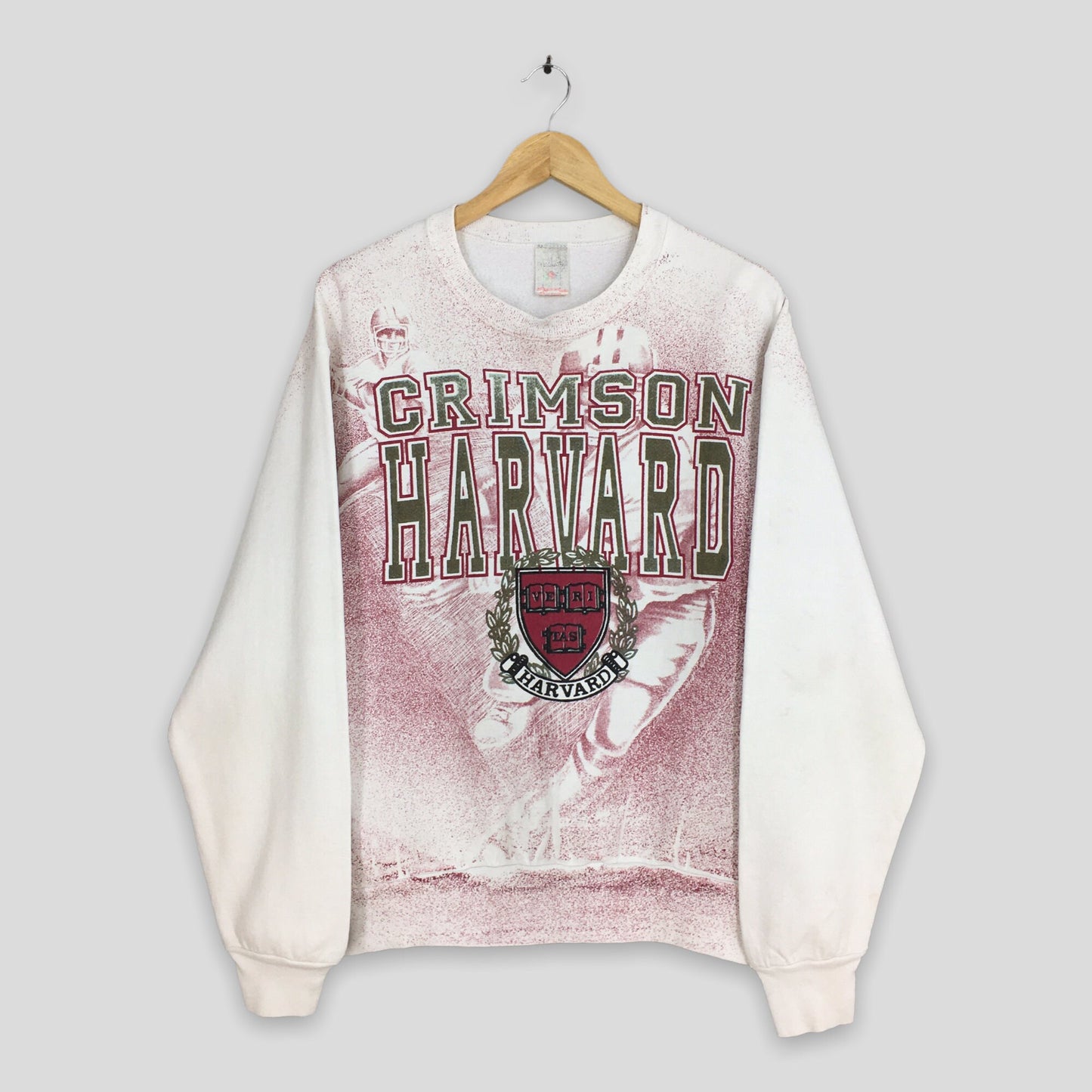 Harvard Crimson University White Sweatshirt Medium