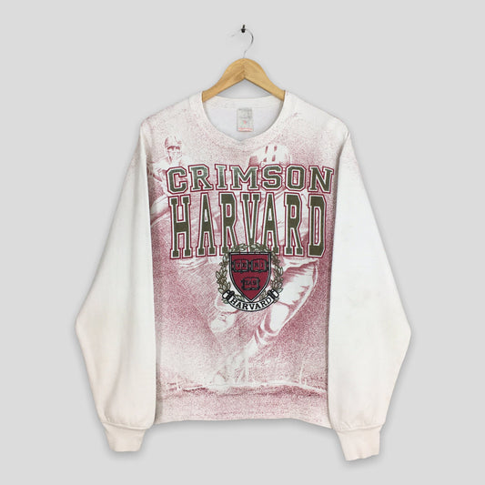 Harvard Crimson University White Sweatshirt Medium